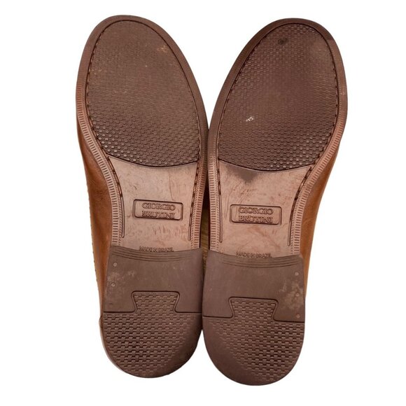 Giorgio Brutini Le Glove Men Aruba Brown Leather Weave Woven Tassel Loafers Sz 9 main image 5